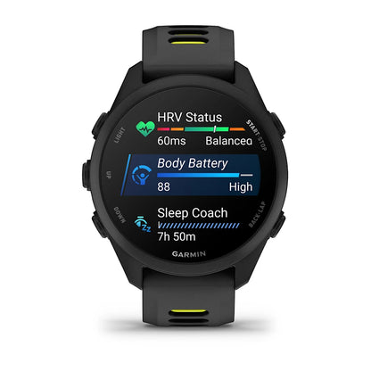 Garmin - Forerunner 170 Music - Black/ Amp Yellow