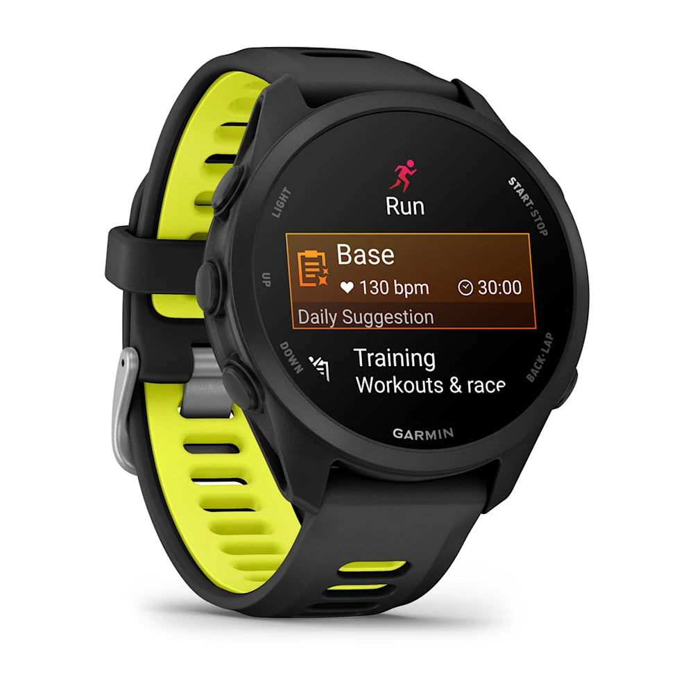 Garmin - Forerunner 170 Music - Black/ Amp Yellow