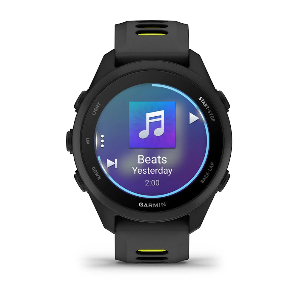 Garmin - Forerunner 170 Music - Black/ Amp Yellow