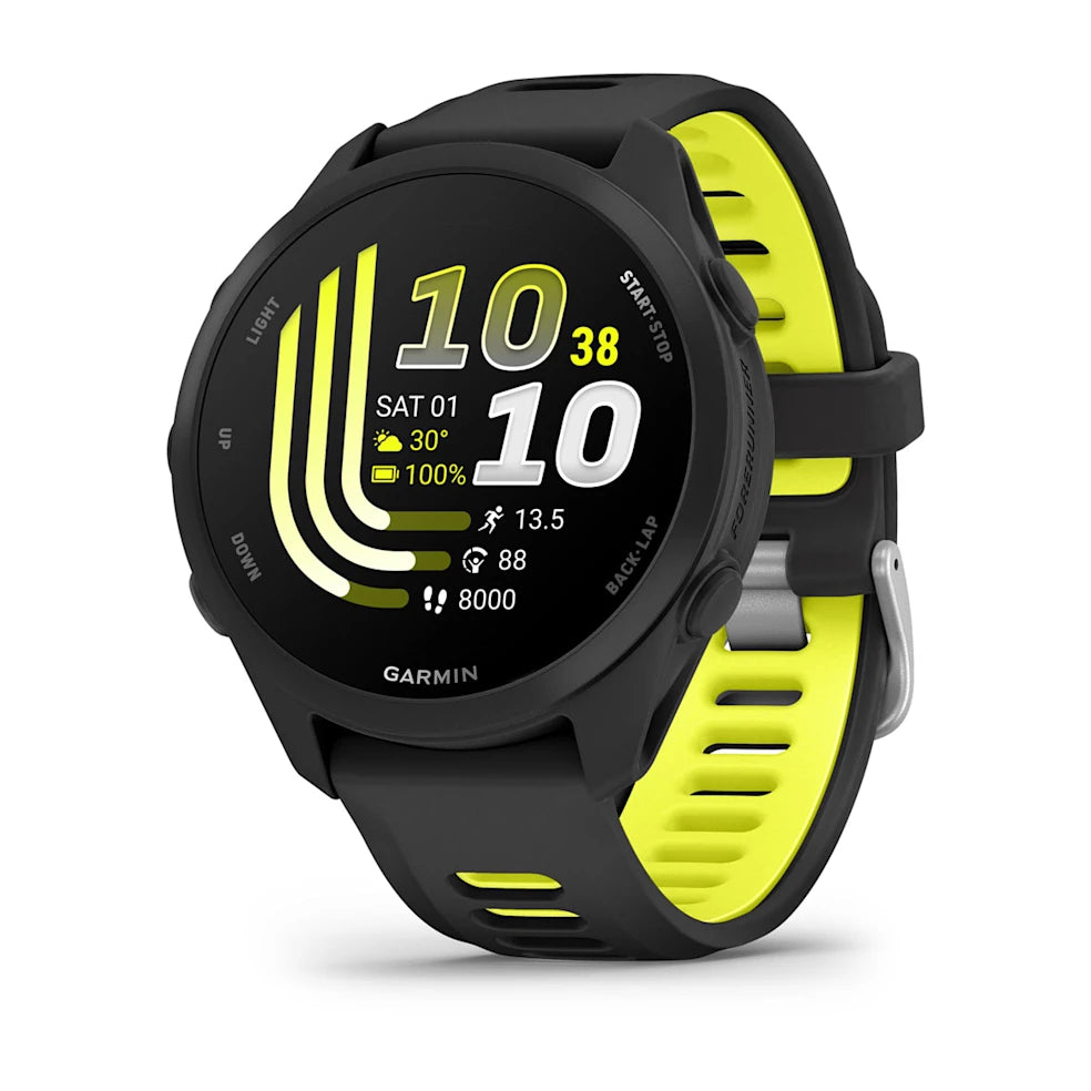 Garmin - Forerunner 170 Music - Black/ Amp Yellow