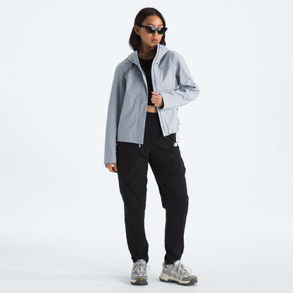 The North Face - Voyage Rain 3L Hooded Jacket - Women's - Frost Grey