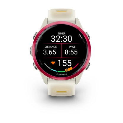 Garmin - Forerunner 570 - 42mm - Bone/Raspberry/Mango