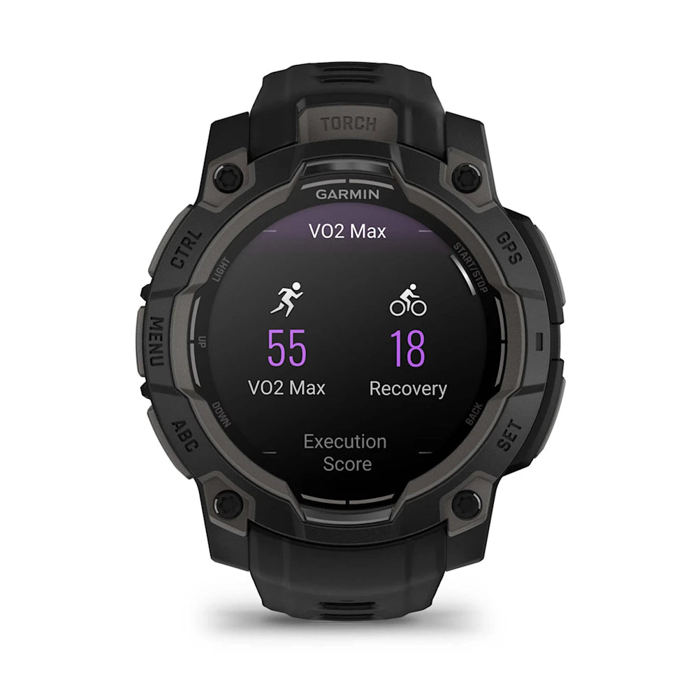 Garmin - Instinct 3 - 45mm Solar - Black/Black