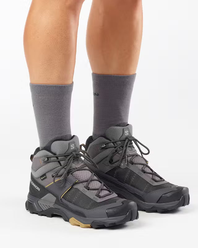 Salomon - X Ultra 5 Mid GTX M - Dark Gull Gray/Asphalt/Willow