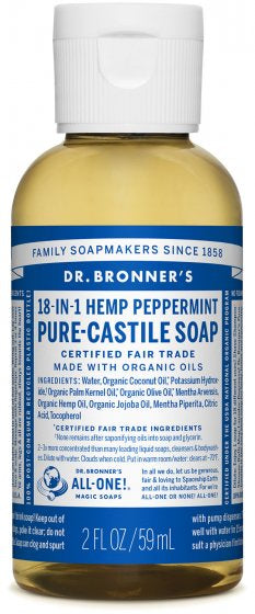Dr. Bronners - 2oz Pure-Castile Liquid Soap - Peppermint