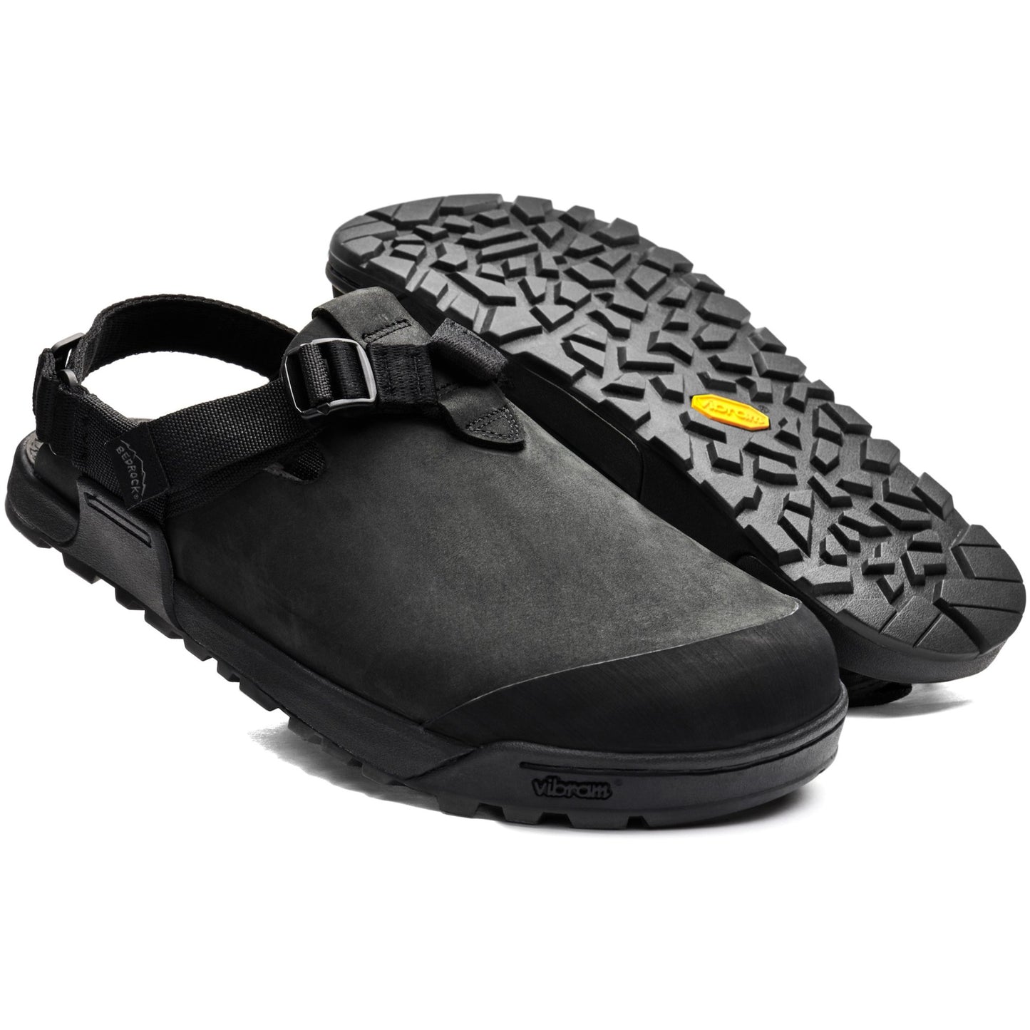 Bedrock - Mountain Clog - Nubuck Leather - Obsidian Dark Gray