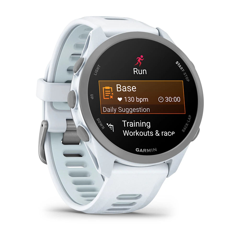 Garmin - Forerunner 170 Music - Whitestone/ Cloud Blue