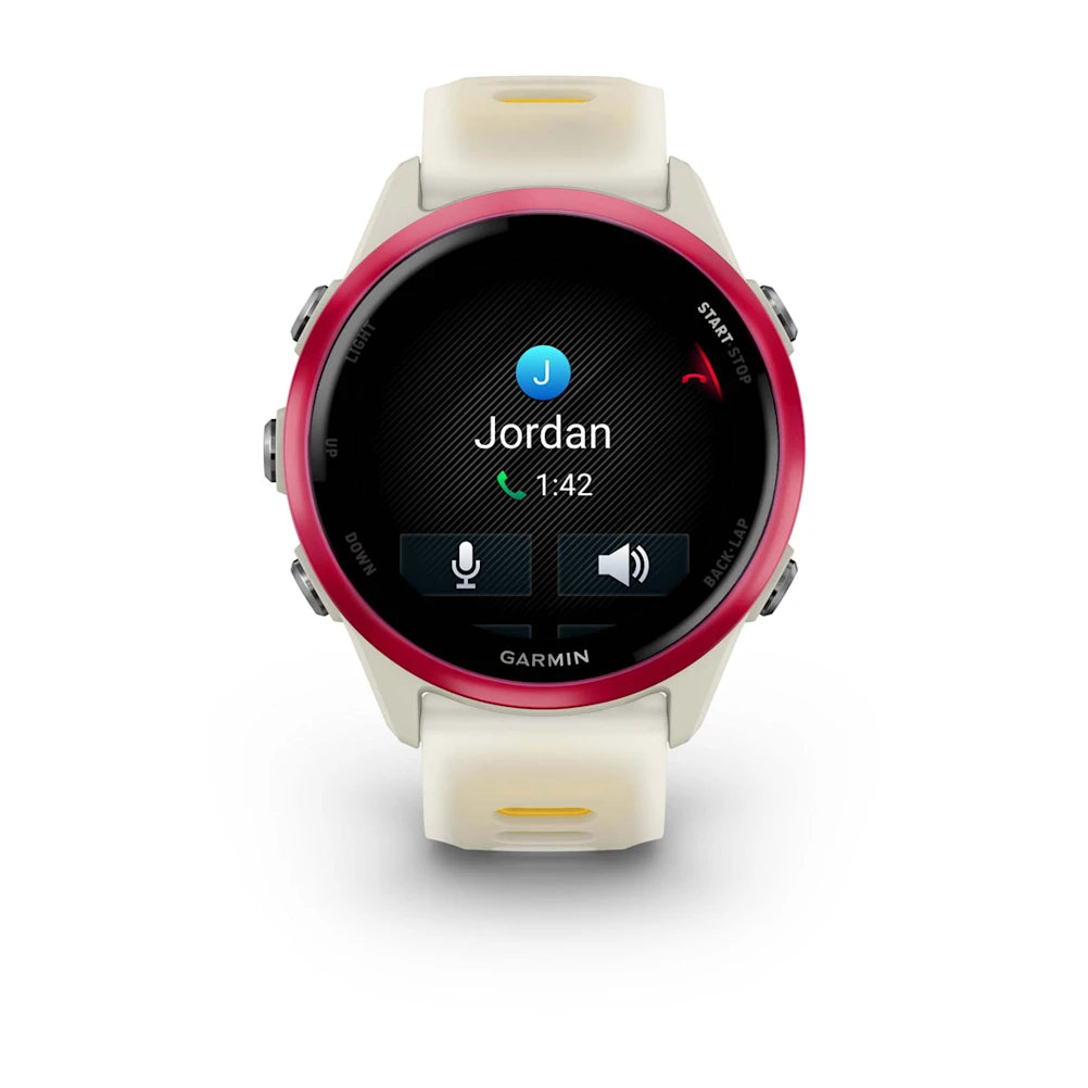 Garmin - Forerunner 570 - 42mm - Bone/Raspberry/Mango