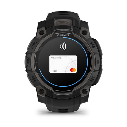 Garmin - Instinct 3 - 45mm Solar - Black/Black