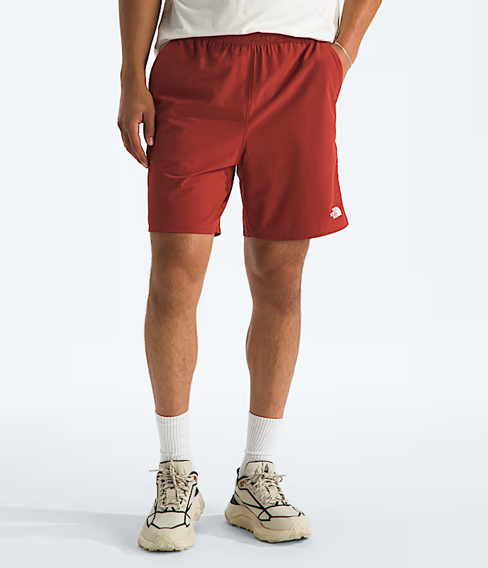 The North Face - Men's Wander 2-In-1 7in Short - Iron Clay/Lava Red