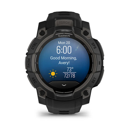 Garmin - Instinct 3 - 45mm Solar - Black/Black