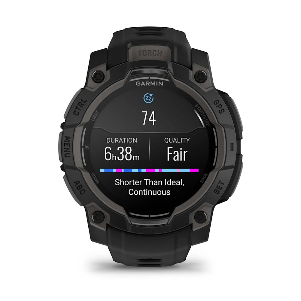 Garmin - Instinct 3 - 45mm Solar - Black/Black