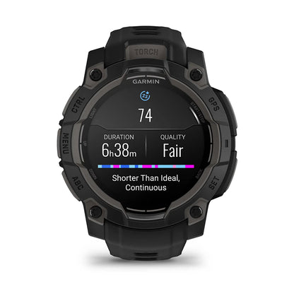 Garmin - Instinct 3 - 45mm Solar - Black/Black