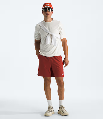 The North Face - Men's Wander 2-In-1 7in Short - Iron Clay/Lava Red
