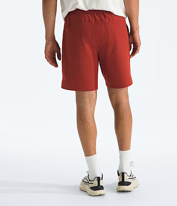 The North Face - Men's Wander 2-In-1 7in Short - Iron Clay/Lava Red