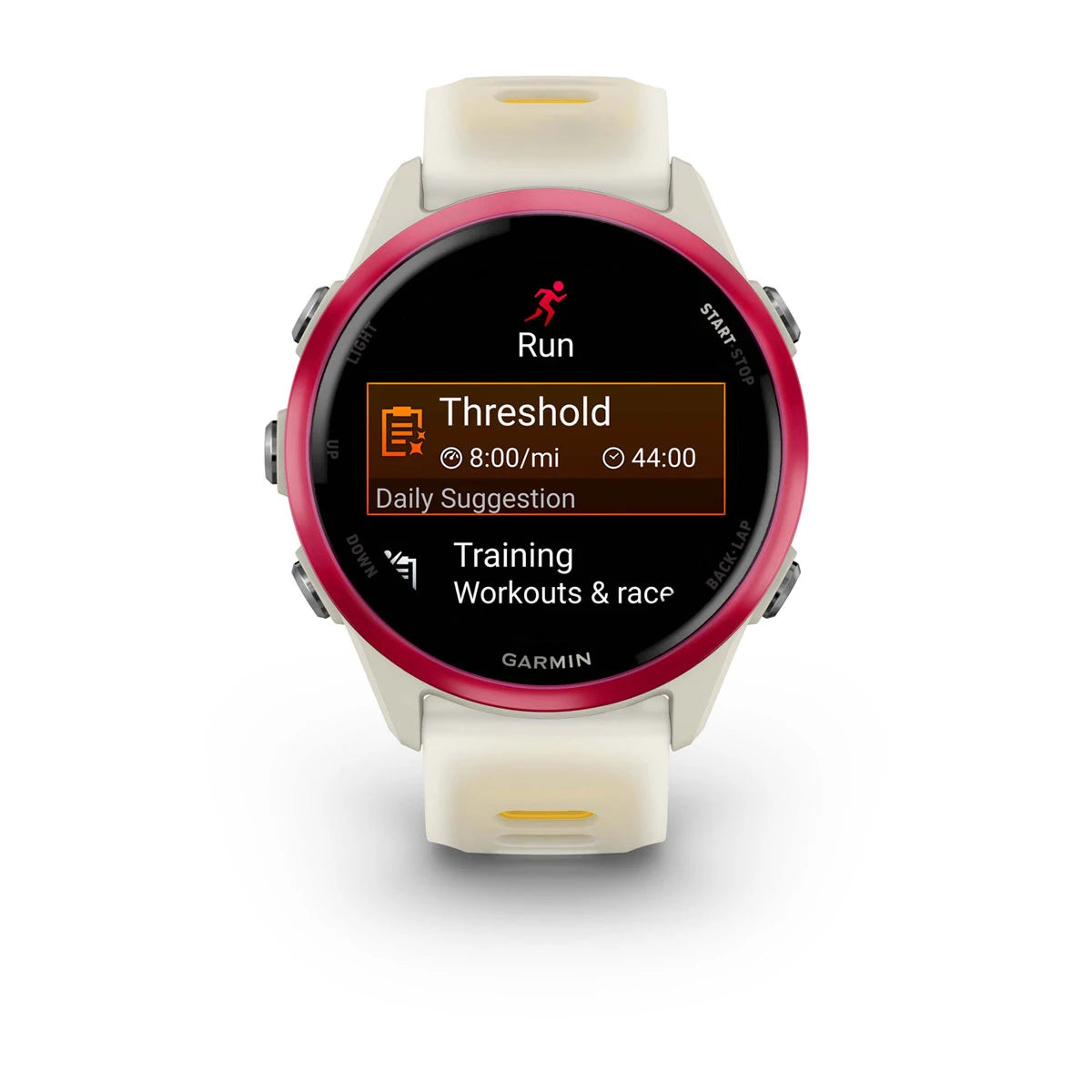 Garmin - Forerunner 570 - 42mm - Bone/Raspberry/Mango