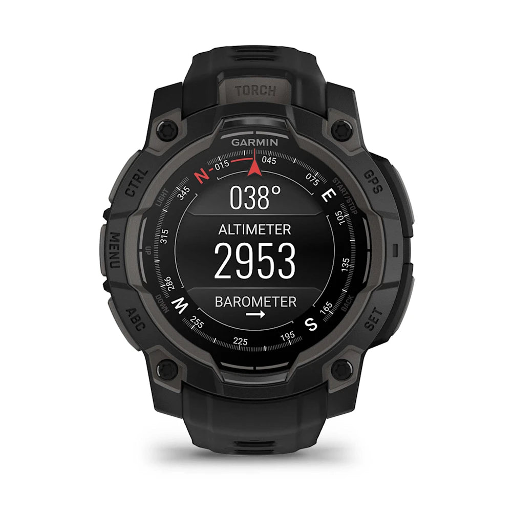 Garmin - Instinct 3 - 45mm Solar - Black/Black