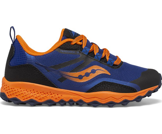 Saucony - Big Peregrine 12 Shield Kids' - Navy/Orange