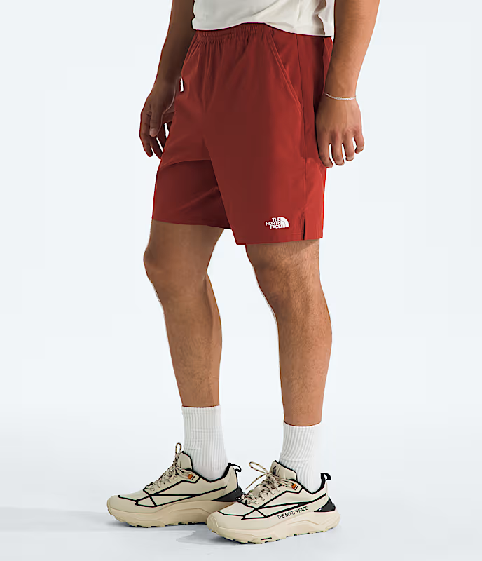 The North Face - Men's Wander 2-In-1 7in Short - Iron Clay/Lava Red