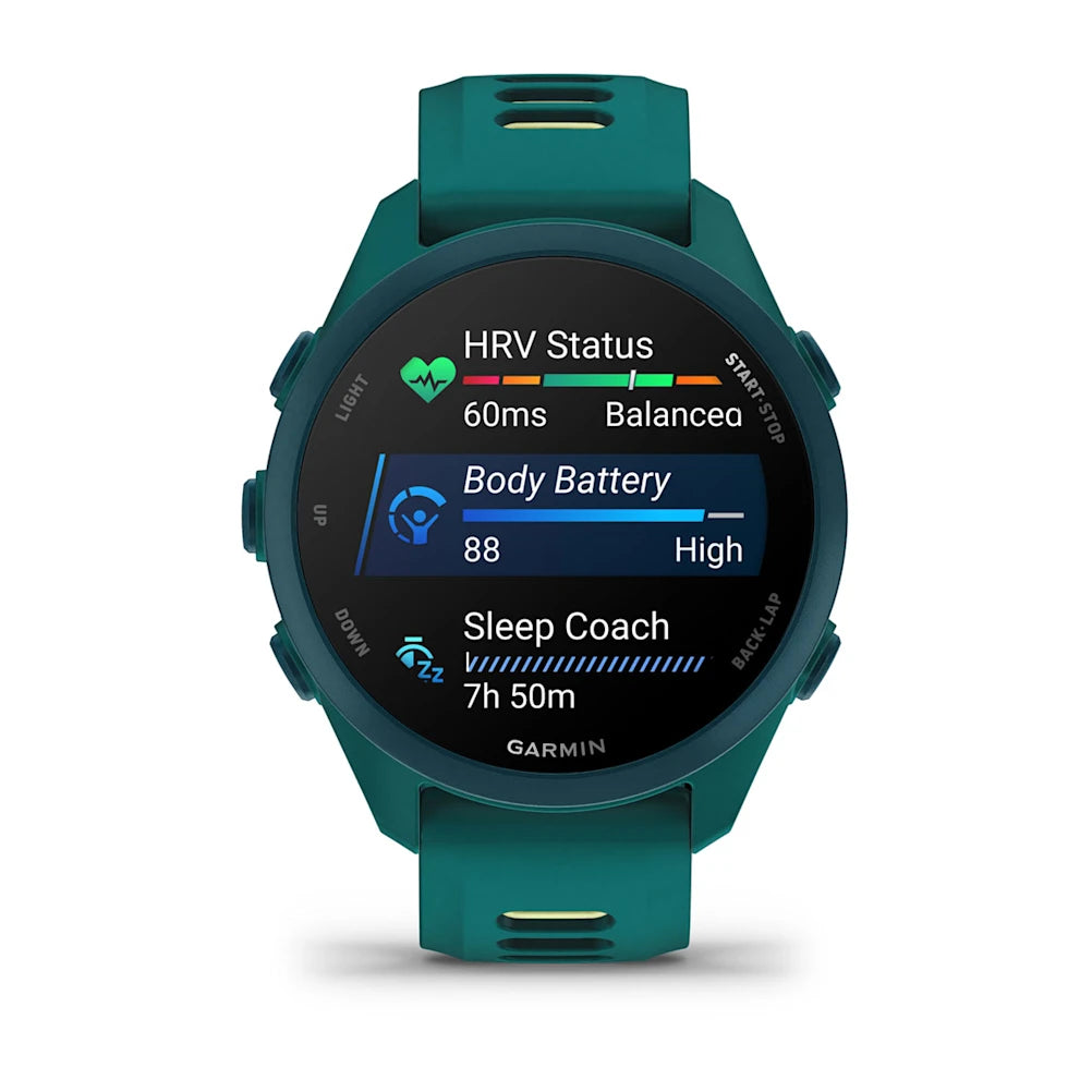 Garmin - Forerunner 170 Music - Teal Green/ Citron