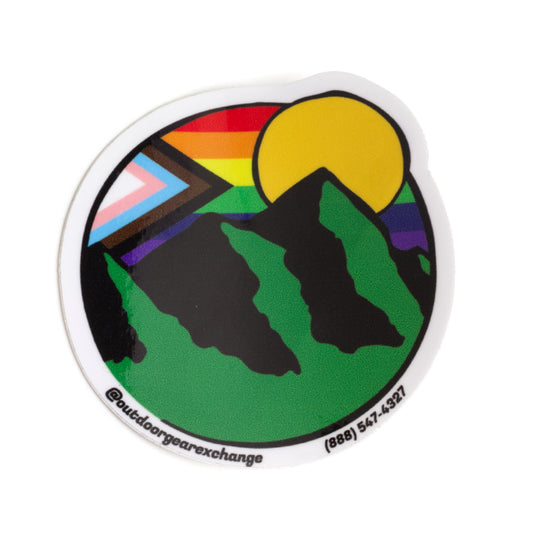 Outdoor Gear Exchange - OQE Rainbow Stamp Sticker