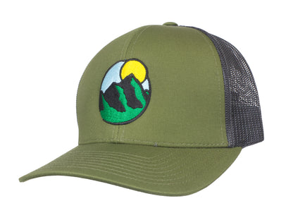 Factotum - OGE Pacific Trucker Snapback Cap - Moss/Charcoal