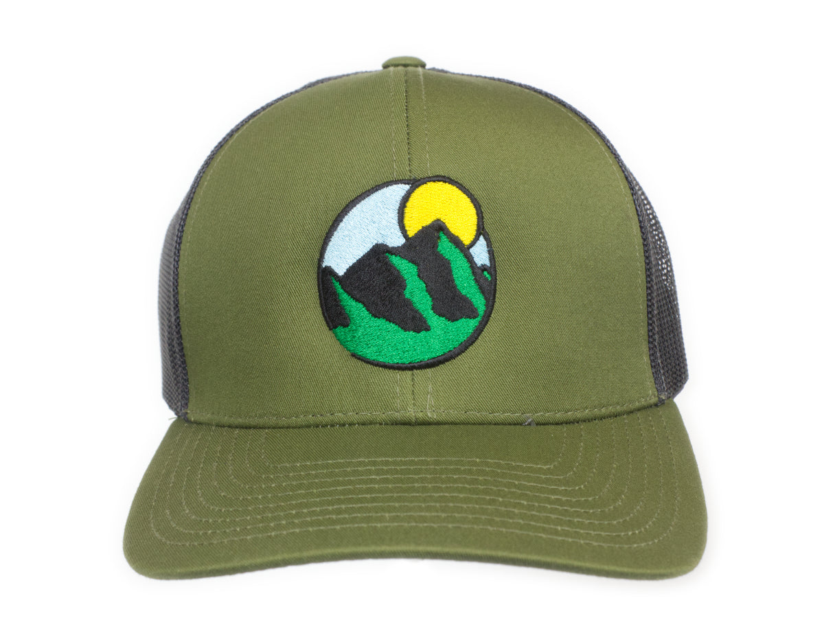 Factotum - OGE Pacific Trucker Snapback Cap - Moss/Charcoal