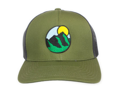 Factotum - OGE Pacific Trucker Snapback Cap - Moss/Charcoal