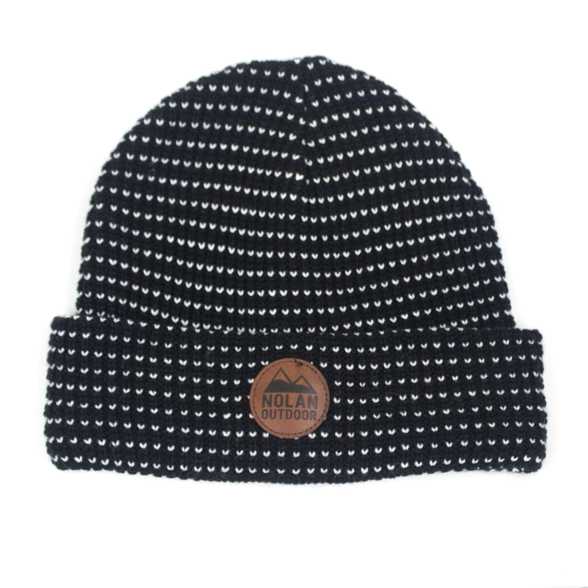 Nolan - 2-Tone Pick Stitch Knit Cuff Hat Kids' - Black/White