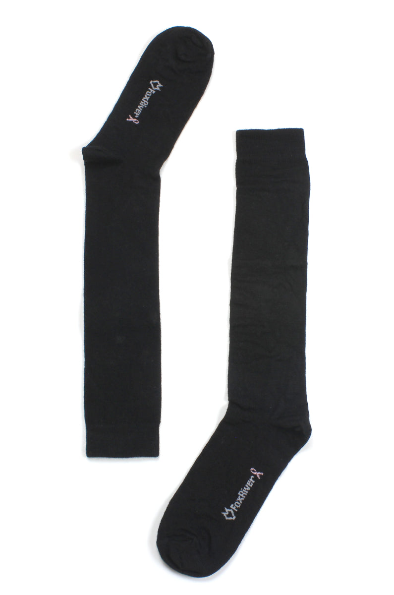 Fox River - Dress Lightweight Knee-High Liner Socks - Black