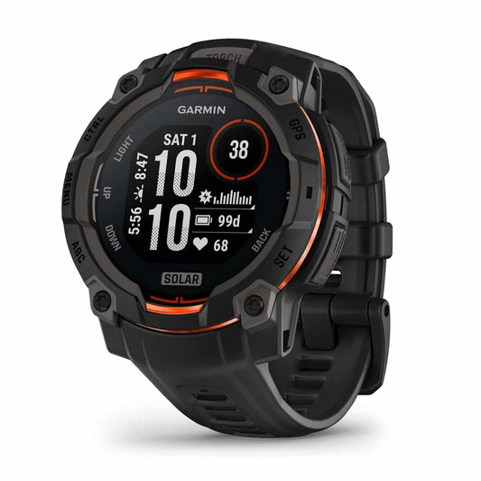 Garmin - Instinct 3 - 45mm Solar - Black/Black