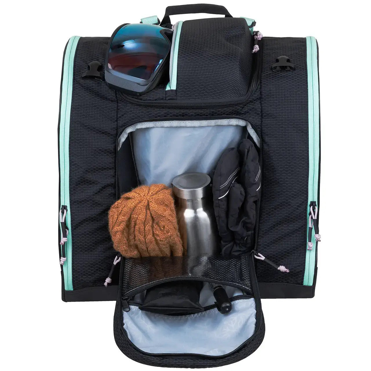 Kulkea - Powder Trekker Boot Bag - Black Teal Orchid