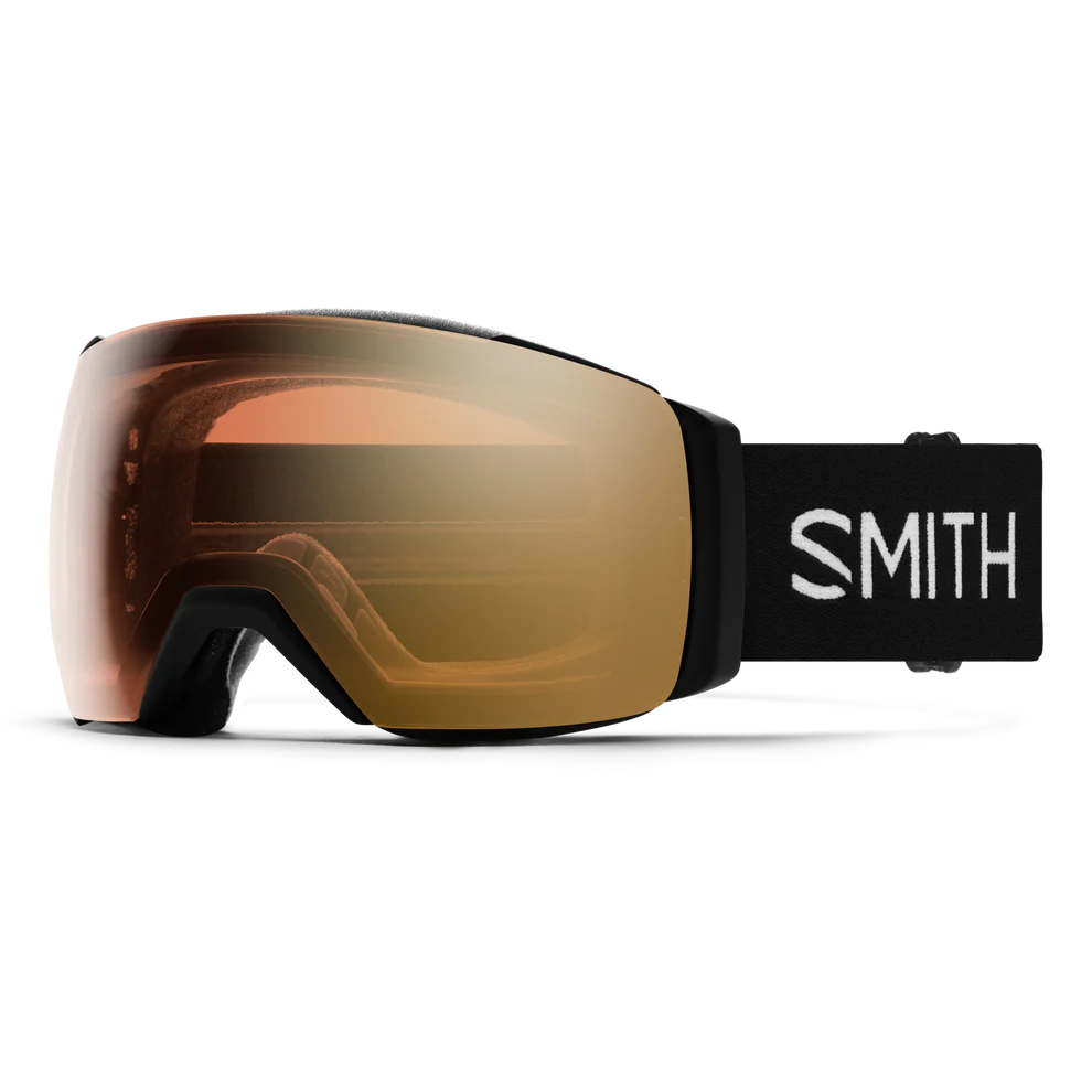 Smith - I/O Mag XL - Black; Pro Photo Gold Mirror/Storm Blue Sensor Mirror