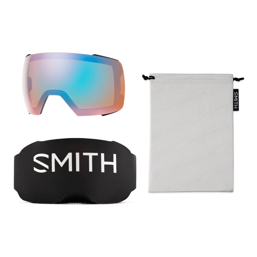 Smith - I/O Mag XL - Black; Pro Photo Gold Mirror/Storm Blue Sensor Mirror