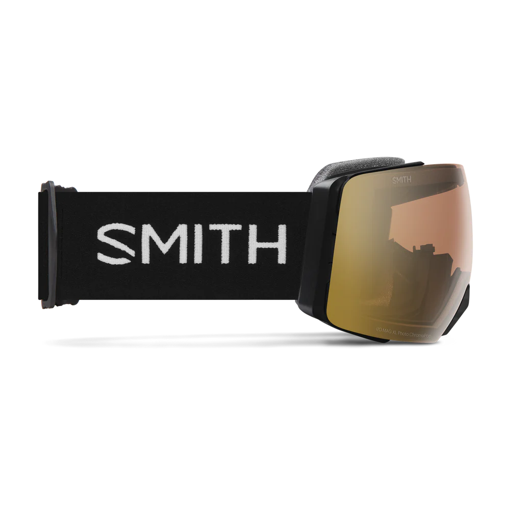 Smith - I/O Mag XL - Black; Pro Photo Gold Mirror/Storm Blue Sensor Mirror