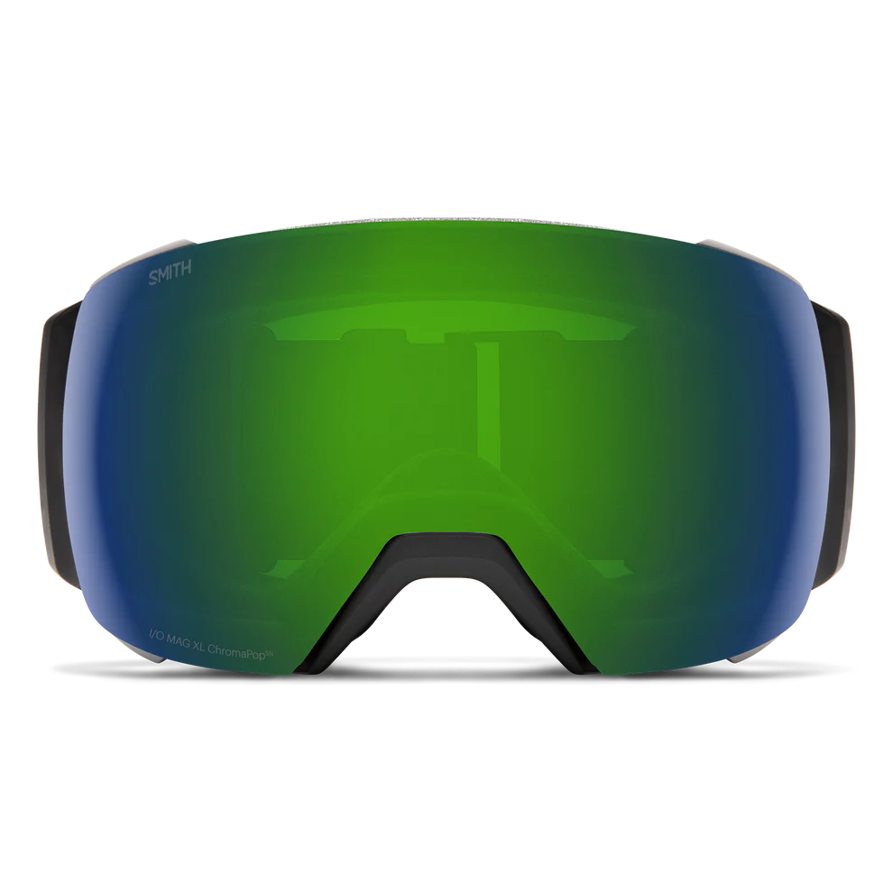 Smith - I/O Mag XL - Black; Sun Green Mirror/Storm Rose Flash