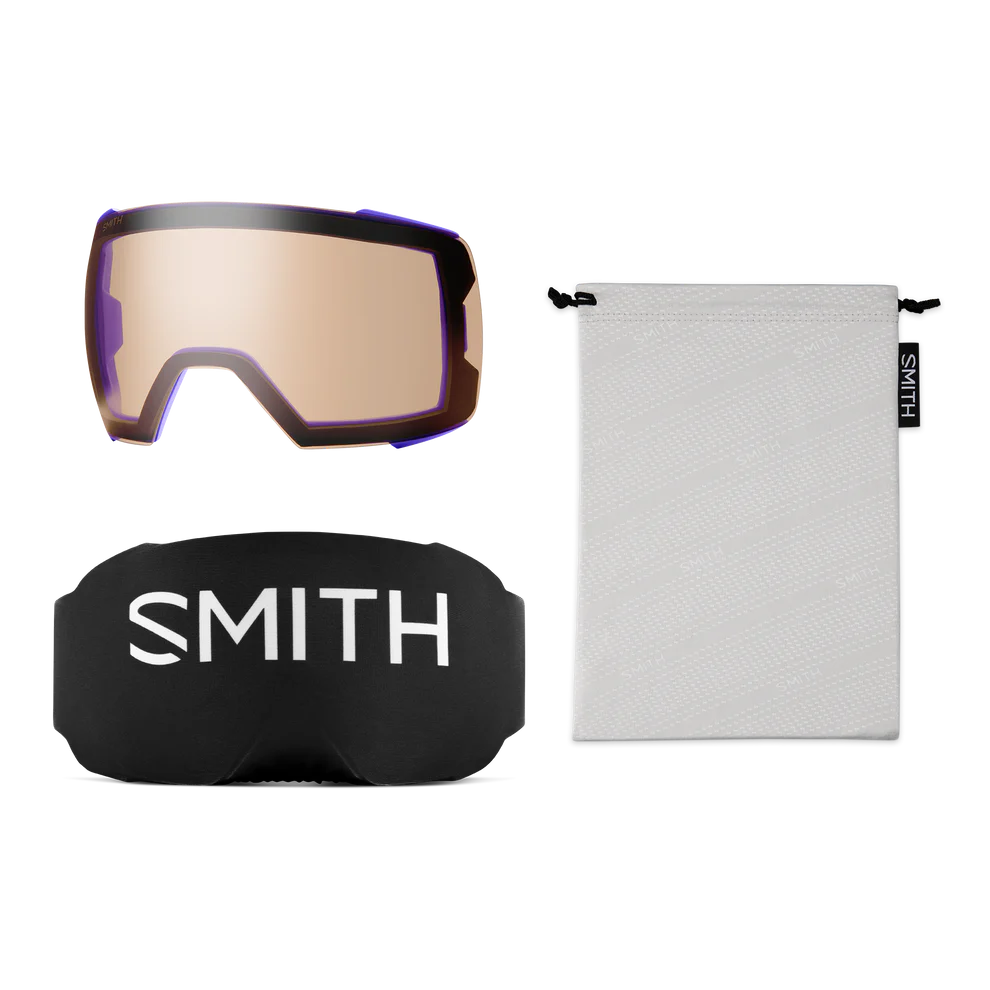 Smith - I/O Mag XL - Ultraviolet Peaking; Pro Photo Gold Mirror/Storm Blue Sensor Mirror