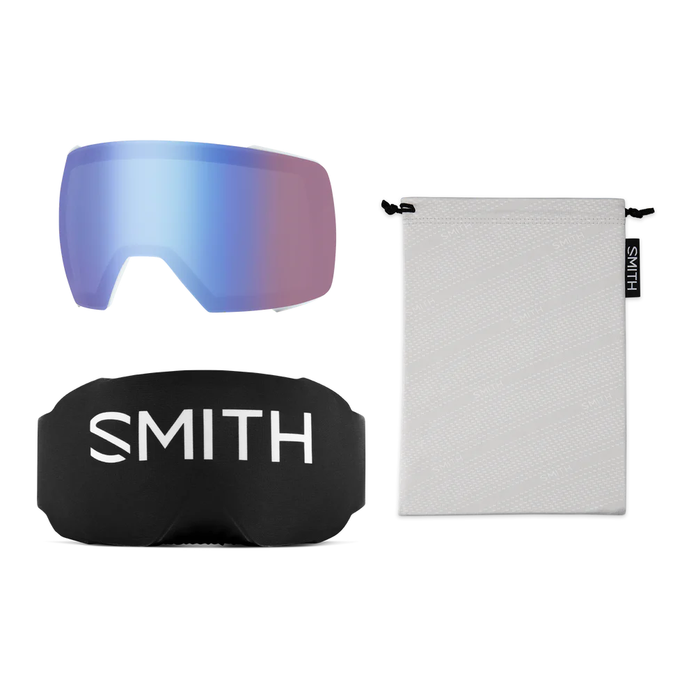Smith - I/O Mag XL - White Fade Out; Sun Black/Storm Blue Sensor Mirror