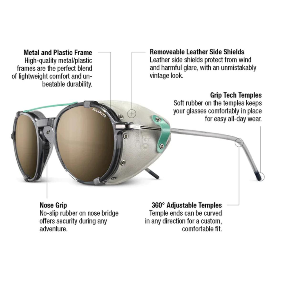 Julbo - Legacy - Light Gray / Gold; Spectron 3 Polarized