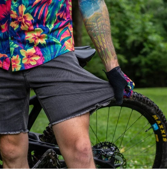 Hand Up - Stretch Jorts - Light Blue