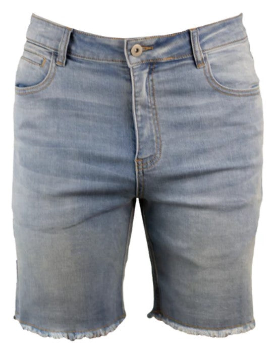 Hand Up - Stretch Jorts - Light Blue