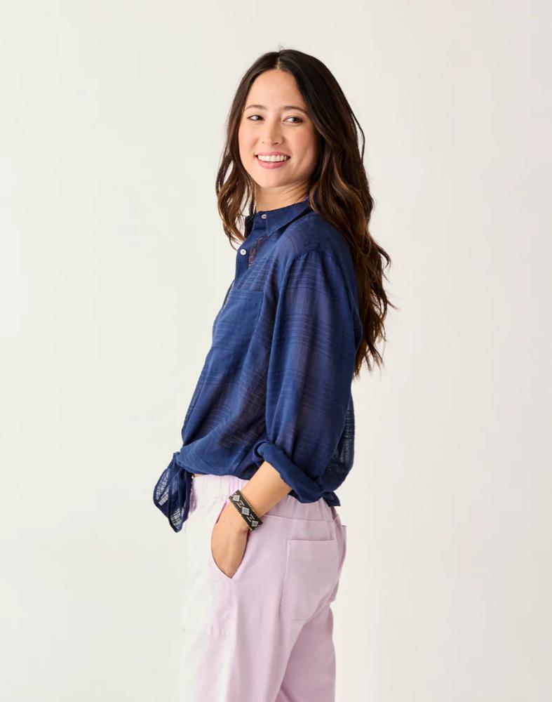 Carve Designs - Women's Taylor Textured Tunic - Navy