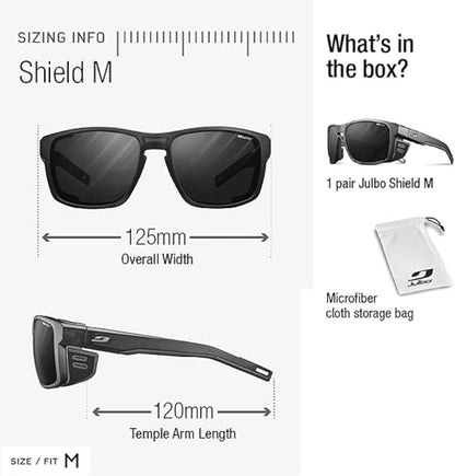Julbo - Shield M - Matte Translucent Black / White; Spectron 4