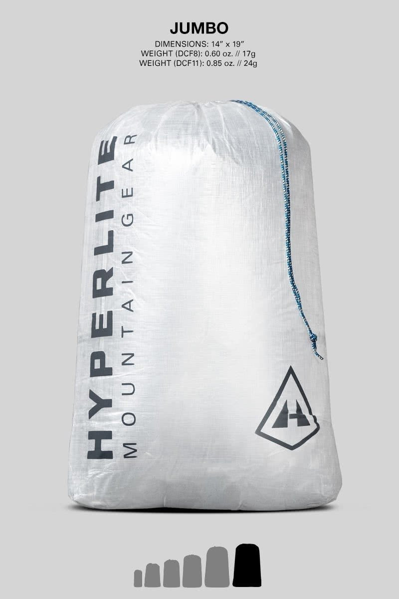 Hyperlite Mountain Gear - DCF8 Ultralite Stuff Sack - White