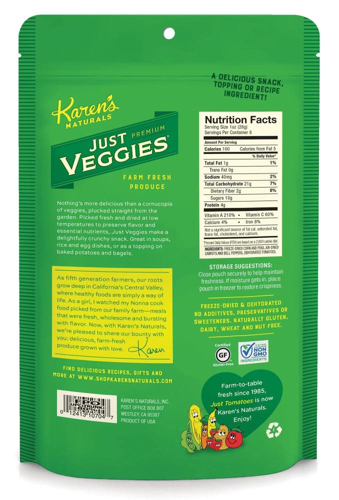Karens Naturals - Just Veggies 4oz - 4