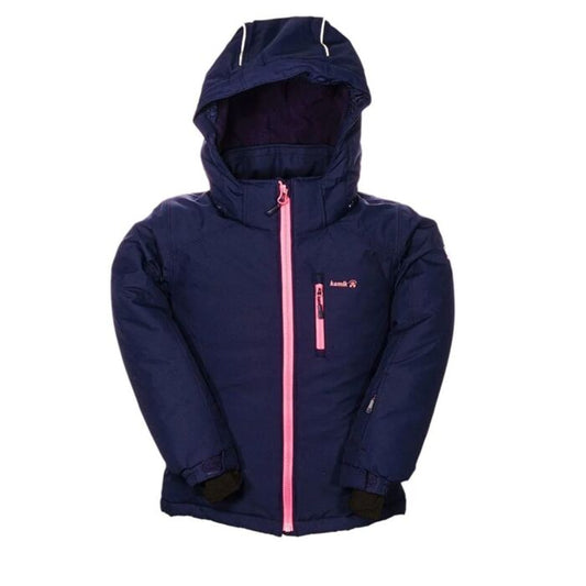 Kamik - Aura Girls Winter Jacket - Navy/Coral
