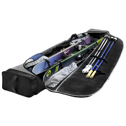 Kulkea - Kantaja Double Roller Ski Bag - Diamond Grey Black