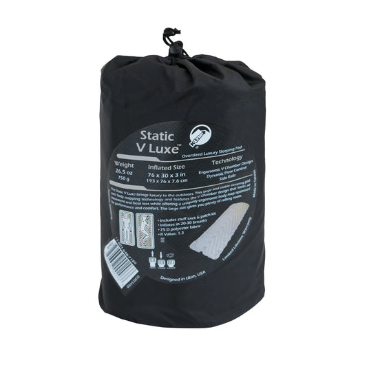 Klymit - Static V Luxe Sleeping Pad - Stone Grey