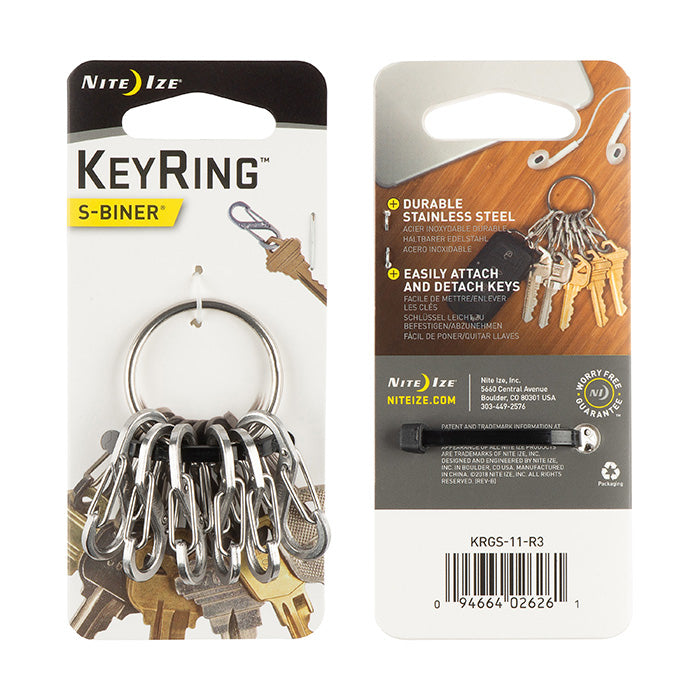 NITE IZE - KEYRING STANLESS - Stainless