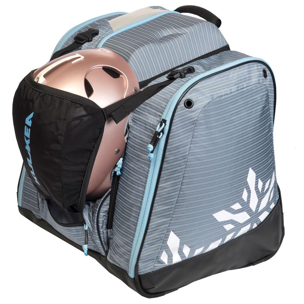 Kulkea - Powder Trekker Boot Bag - Lilac Stripes White Light Blue